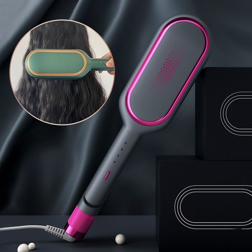 keka 물결펌고데기 32MM 볼륨 고데기 물결웨이브 음이온 케어 온도조절 화상 방지 라면머리 220V, 회색