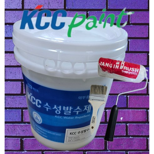 kcc 친환경 침투 발수제 수용성 외부용 (벽돌 타일 콘크리트 침투용 ) 18L, 1통, 투명