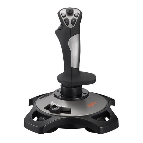 노트북 컴퓨터 용 PC 조이스틱 비행 시뮬레이터 게임 컨트롤러 USB 유선, 7.28x7.28x8.85 인치, 검정, 플라스틱