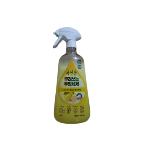 자연퐁 뿌려쓰는 주방세제 본품 레몬향, 4개, 750ml