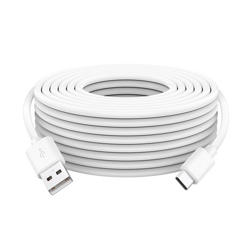 USB C타입 충전 케이블 cctv 홈캠 S55, 1개, 블랙, 5m