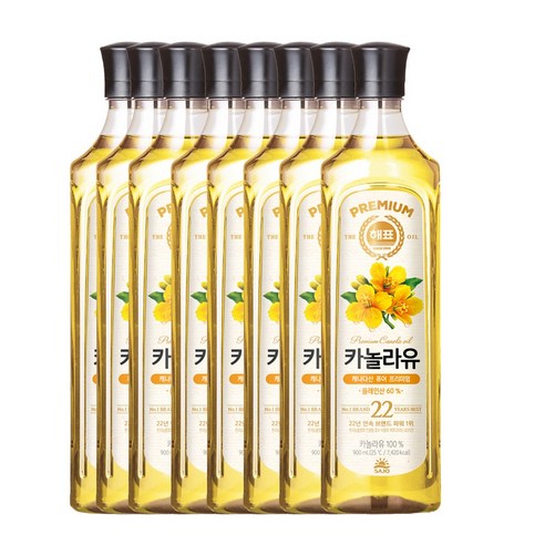 <올따옴> 사조해표 카놀라유 900ml 8입, 1개