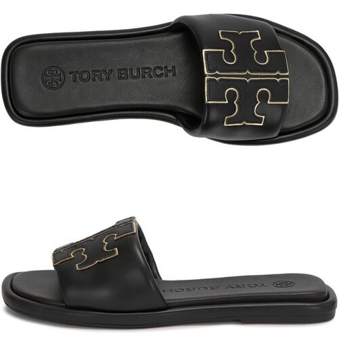 [토리버치]더블T 스포츠 슬라이드 79985 013 /매니아온