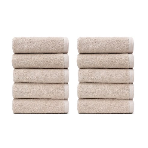100%국내생산 타월톡톡 호텔수건 30수 160g, 베이지, 10장