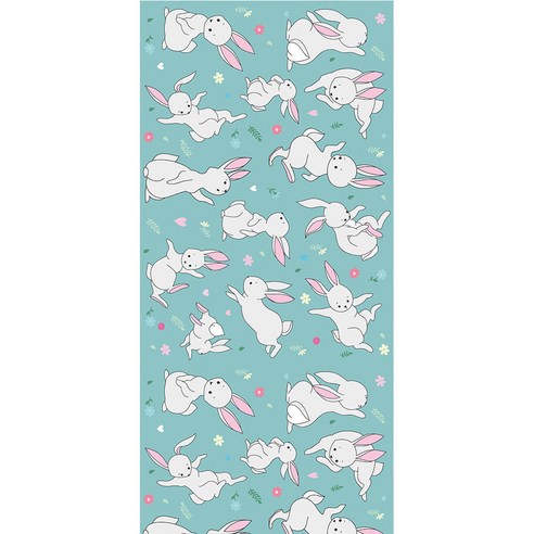 DFMEI 속건 타월 타월 극세사 폴라폴리스 수영 타월 온천가운비치타월, 흰토끼, 75*130cm[단면프린트]