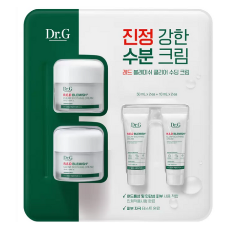 닥터지 레드 블레미쉬 클리어 수딩크림 50mlx2+10mlx2, 1개, 50ml