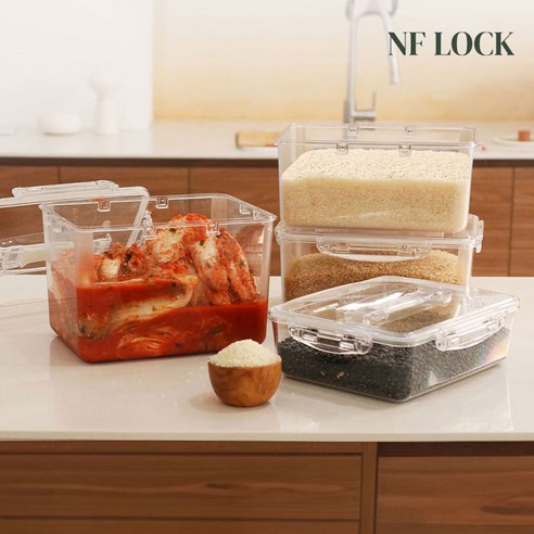 NFLCOK 밀폐용기 엔에프락 올트라이탄 100%국산 전자렌지가능 비스프리 220ml, 직사각2호_220ml