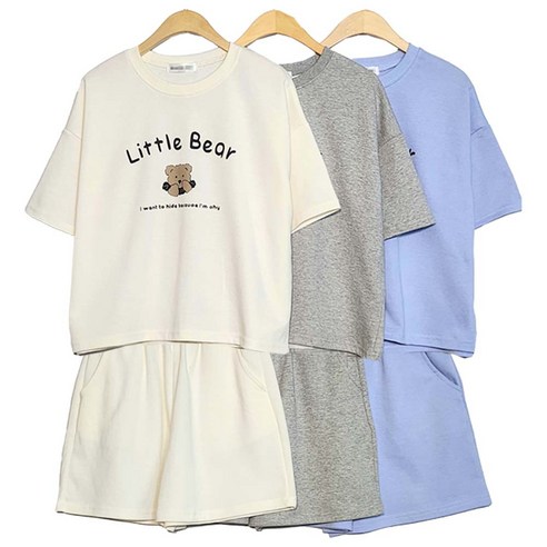 말괄량이 주니어 상하복 세트 셋업 실내복 외출복 반팔티 반바지 주니어옷 10대 의류 남녀공용