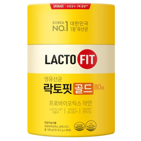 종근당건강 락토핏 생유산균 골드, 1개, 160g