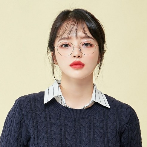 멜라크메 국산 동글이 남자 여자 골드 안경테 자외선 전자파 블루라이트 3세대 근적외선 차단렌즈