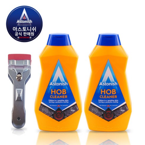 [아스토니쉬] 인덕션 하이라이트 클리너 500ml + 전용스크래퍼 2세트