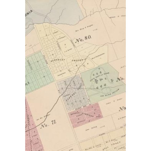 1878 Map of Berkeley - A Poetose Notebook / Journal / Diary (100 pages/50 sheets) Paperback, Poetose Press