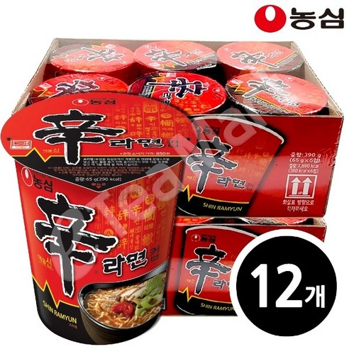 농심 신라면컵 65g 6개입 x 2, 12개