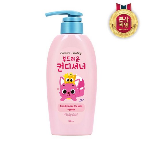 LG생활건강 베비언스 핑크퐁 컨디셔너 380ml (자몽릴리향), 1개