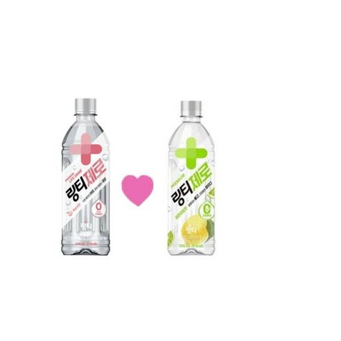 [링티] 링티제로 복숭아 500ml 12페트 + 레몬라임 500ml 12페트 / 총 24페트, 500mg, 24개