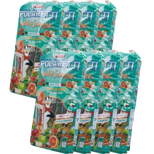 돌핀 폴라레티 아이스크림 헬로썸머 10p, 400ml, 8개