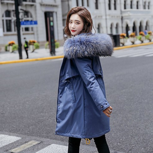 Mao오프 시즌 새로운 스타일 파이크 여성 패딩 자켓 여성 중반 한국 스타일 두껍고 패딩 겨울 코트 코튼 패딩 자켓