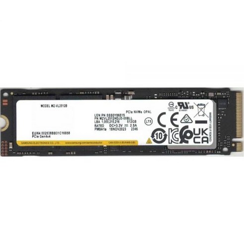 TAC TradingOEM 512GB SSD PM9A1a PCIe Gen 4.0 x 4 M.2 NVME 내장 솔리드 스테이트 드라이브 2280 Form Factor M Key