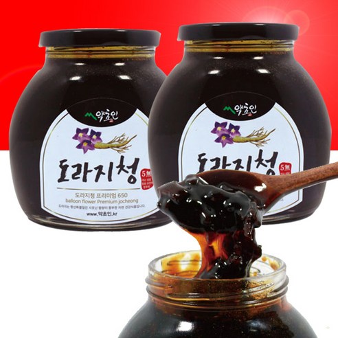 [파피샵] 약초인 국내산 도라지청 프리미엄 650g 무색소 무설탕, 1개