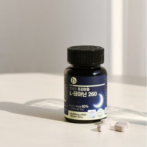 엔썸잇 L 테아닌 900mg 트립토판 세인트존스워트 엘테아닌, 3개, 60정