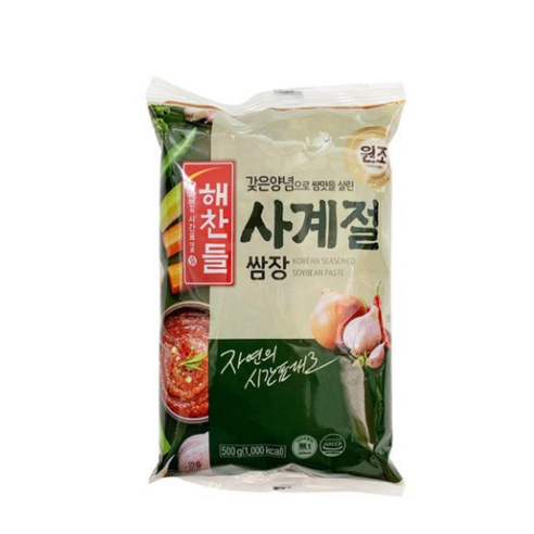 해찬들 사계절 쌈장 리필용, 500g, 4개