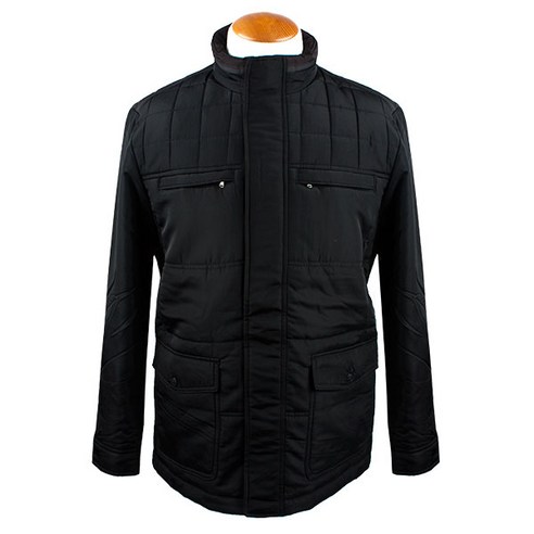 가볍고 따뜻한 블랙 검정색 가슴포켓 데일리 남성 점퍼