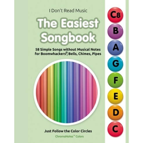 (영문도서) The Easiest Songbook. 58 Simple Songs without Musical Notes Paperback, Blurb, English, 9798880663941
