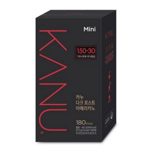 카누 미니 마일드 아메리카노 150+30개입, 0.9g, 180개입, 1개