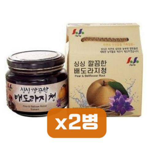 싱싱 깔끔한 진한 국내산 배도라지청, 2개, 1개입, 600g