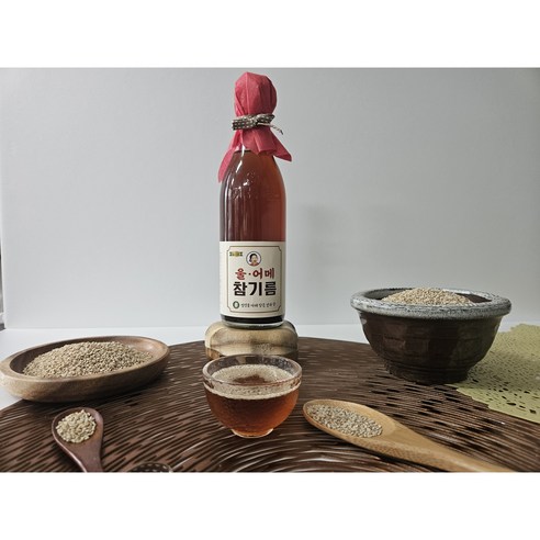JKH 울어매 참기름, 5개, 350ml
