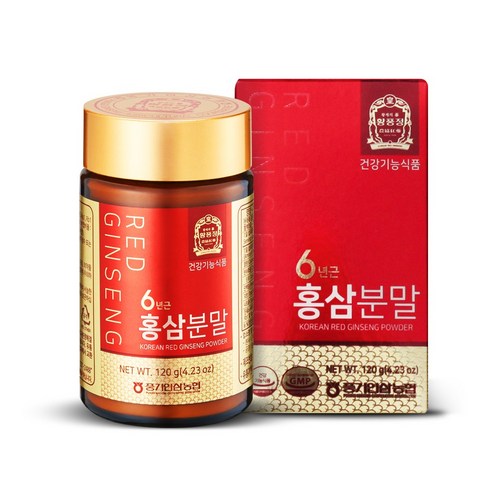 [풍기인삼농협 직영] 황풍정 6년근 홍삼분말 120g 진한홍삼 홍삼분말100%, 1개
