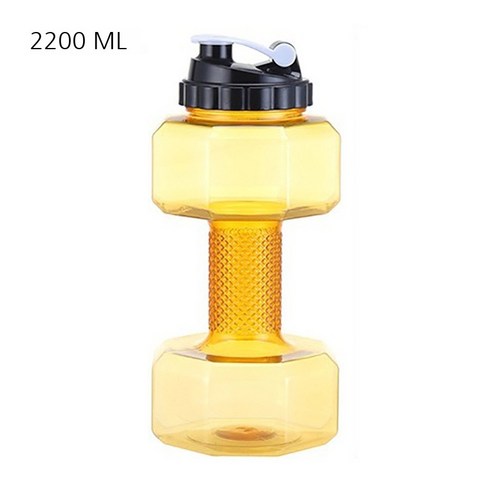 MEIISEO대용량 스포츠 물통 다기능 물병 휴대용 스포츠 물통 대용량 보온병, Yellow 2200ml