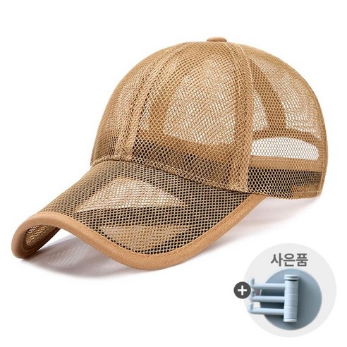 (e)월드비젼 남여공용 메쉬캡 야구모자 썬캡 여름 통풍 매쉬 볼캡+모자걸이