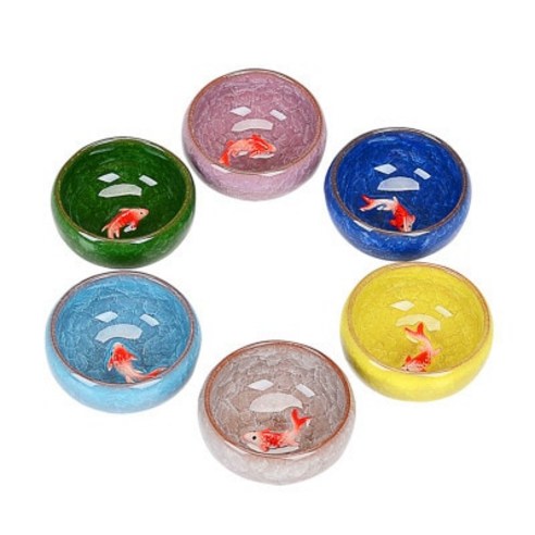 FREELIFE 전통찻잔세트 예쁜 도자기 JP-414, D6PCS 40ml-868