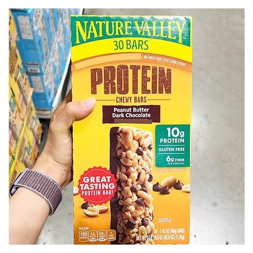 NATURAL CORE NATURE VALLEY 프로틴바 1.2KG 40G X 30BARS, 1개