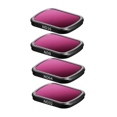 4Pcs ND 필터 키트 액세서리 DJI Pocket 2 렌즈 세트 용 카메라 사진, 68x68mm, 분홍, 알루미늄 합금 유리