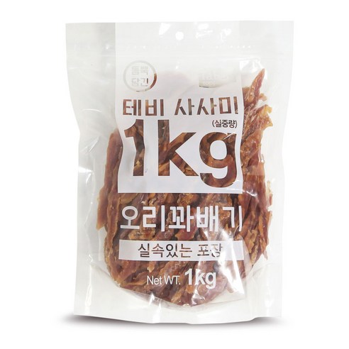 테비사사미 오리꽈배기 1kg 강아지 간식 대용량 1kg, 1000g