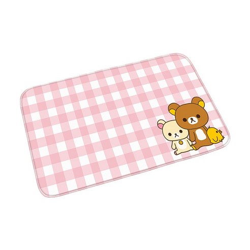환영 입구 비-슬립 개 고양이 카펫 주방 매트 현대 만화 Rilakkuma 층 매트 홈 장식 복도 발코니 문 매트, 40센치메터x60센치메터, New000504