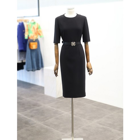 모조에스핀 벨트 포인트 원피스 S232MSE016