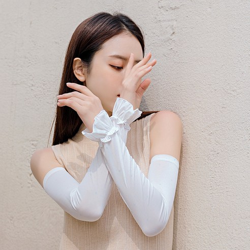 소매 야외 방해 방지, 화이트, 평균 코드