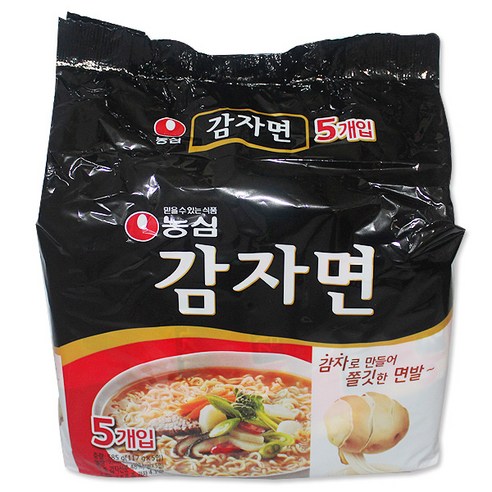 농심 k푸드 맛도리 댕존맛 자취필수템 비상식량 소울푸드 농심감자면(117gx5) 얌미하움 감사1 감사2 감사3 감사4 감사5 감사6 감사7 감사8 감사9 감사10 감사11 감사12, 12개