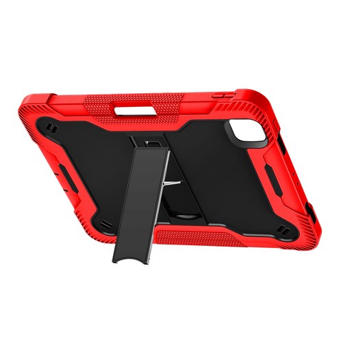 Xzante Ipad pro 11 2018/2020/2021 보호 케이스 용 충격 방지 솔리드 스탠드 포함 낙하 레드, 레드앤블랙, PC+실리콘