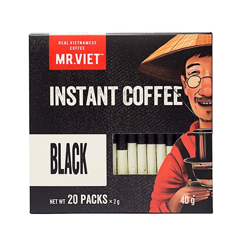 베트남 커피를 간편하고 저렴하게 즐기기 위해 미스터비엣 블랙커피를 선택하세요.
