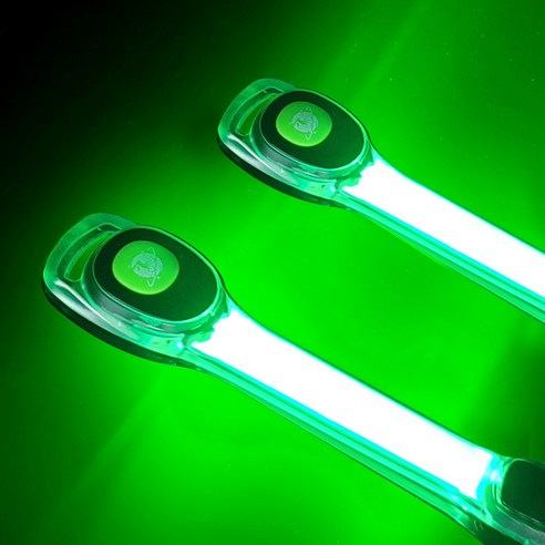 트레벨로 LED 러닝 암밴드 라이트 야간 안전등 2P 세트, 그린, 1개