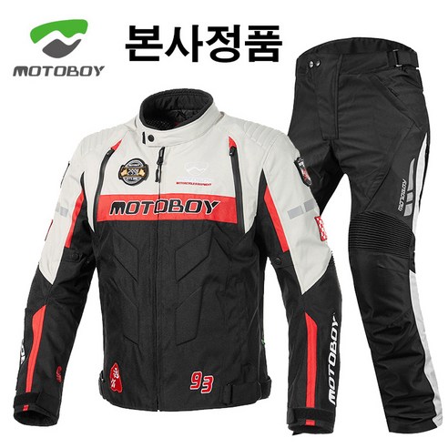 MOTOBOY 모토보이 3D 프리미엄 4계절 오토바이자켓 오토바이바지, 그레이