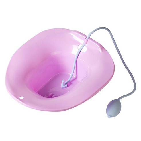 회음부 치료를위한 접이식 좌욕 변기 화장실 의자 관리 분지 회음부 담그기 산후 치질 임산부, 보라, 40x37x15cm, PP 플라스틱