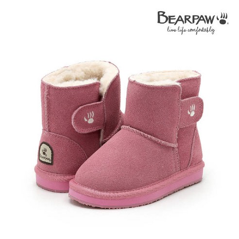 [베어파우] 키즈 천연소가죽 스웨이드 어그부츠 WILLOW 2 - LT PINK - K226013 [BEARPAW]