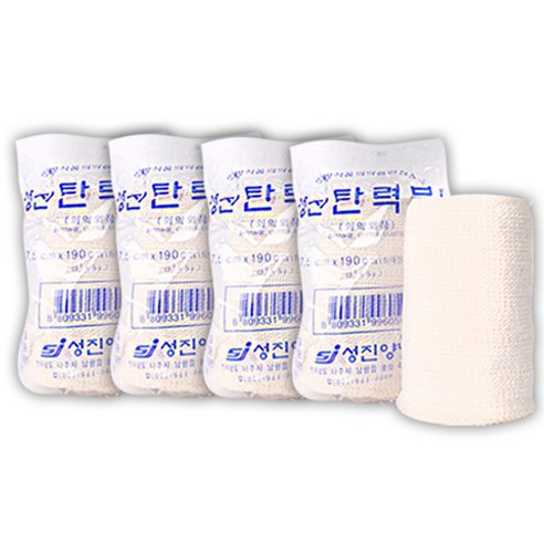 성진 탄력붕대 3인치(7.5cmx190cm) 4개, 1세트, 4개입