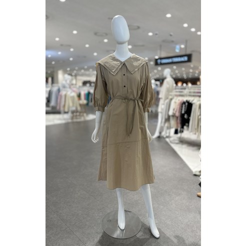 올리브데올리브 빅카라 허리끈벨트 원피스 YW3MO319(233520 )