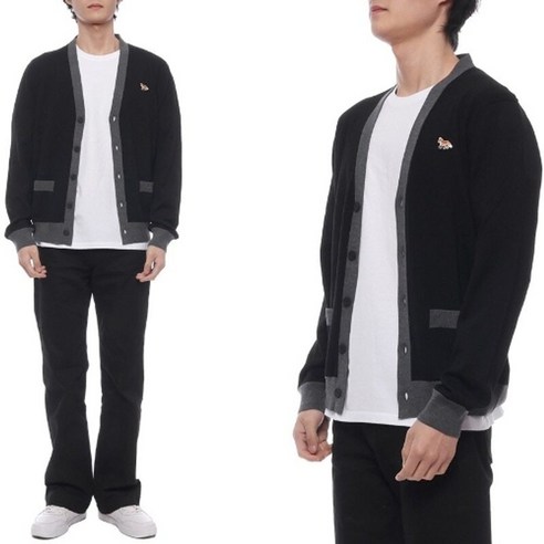 MAISON KITSUNE [명품]메종키츠네 24SS 남성 베이비 폭스 패치 울 가디건 MM0..